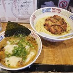 塩そば専門店 桑ばら - 刻み海老雲呑つけそば