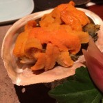アワビに雲丹焼き