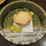 酒亭 田中 - 海老芋本葛粉揚げ