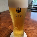 とり田 - 生ビール