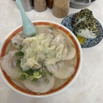 一九ラーメン - 大盛りチャーシューメン＋ワンタントッピング