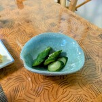 お宿 お食事処 鱗晃荘 - 胡瓜の漬け物