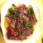 器楽亭 - 【2014年10月2度目】鰤の血合いの部分：レバーかと思うほどの逸品。