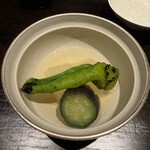 うなぎ 塚本 - 冬瓜と茄子とピーマン（かつおと昆布で煮た物）