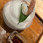 かにじぇんぬ　麻布 - 刺身　毛蟹赤酒漬け