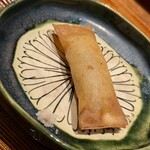 かにじぇんぬ　麻布 - 強肴　蟹　鱶鰭　春巻き