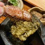かにじぇんぬ　麻布 - 御石　毛蟹　鮑