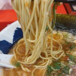 もんごいらーめん - 中細ストレート麺