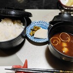 櫻休庵 別亭 凜 - ご飯・味噌汁、香の物