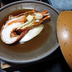 櫻休庵 別亭 凜 - 伊勢海老の陶板焼き