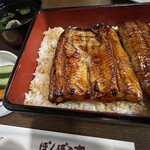 ぽんぽこ亭 - うなぎの表面カリカリ具合がいい