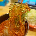 廣島つけ麺本舗 ばくだん屋 - 一瞬で色が変わる