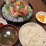 潮若丸 - 刺身定食