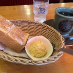 コメダ珈琲店 - アメリカン、選べるモーニング②（バターのような「ぬる豆乳」へ変更）520円のところ、コーヒーチケット使用で更にお得