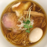 らぁ麺やまぐち - 味玉＋鶏そば