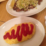 プレハブ酒場 - ねぎたんとポーク卵