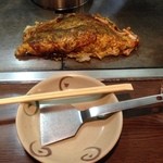 お好み焼 きじ - 普通はちょっと小さいね。