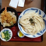 讃松庵 - 天丼、ミニざるうどん（セット変更）