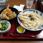 讃松庵 - 天丼、ミニざるうどん（セット変更）