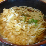Soba Kisai Matsunoya - セットの蕎麦に揚げ玉をいれてお得に「たぬき蕎麦」♪