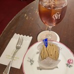 銀座みゆき館 - 和栗のモンブランセット2,200円