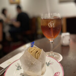 銀座みゆき館 - 和栗のモンブランセット2,200円