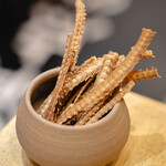 うなぎ 串料理 いづも - 鰻の骨せんべい