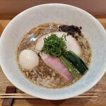 小麦そば 池 - 味玉醤油そば手揉み麺