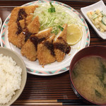 Tsurukame Shokudou - イカフライ定食
                        