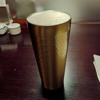 過門香 銀座本店 - 生ビールグラス 950円+サービス料 95円