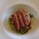 ジラソーレ - 前菜の合鴨のスモーク。