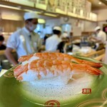 回転寿し トリトン - 蒸しえび（242円）
