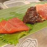 すし専門ストア かど平 - まかせ刺し＠一部アップ(あかみ、くじら、づけ)