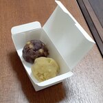 小田垣商店 - あんこと栗おはぎ＆栗おはぎ