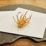 てんぷら 一心 - 海老の足