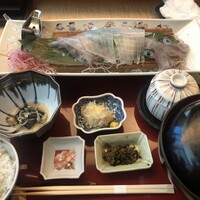 対馬のどぐろとイカ活き造り 博多 魚蔵 都ホテル店 - 