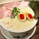 鶏白湯泡ramen たまき - 鶏白湯泡ramen〜醤油〜（¥1,400税込）