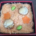 Sukiyabashi Jiro - 【２０１４年１０月】帆立のばら寿司
