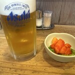 こっこ亭 - 生ビールとお通し