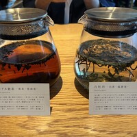 ブリル飯店 - プーアール茶と白茶