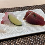 八重洲 鮨 海味 - カツオとヒラマサ？