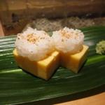 鮨 いし黒 - 玉子握りH26.10再訪