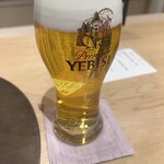 乙味 あさ井 - エビス生ビール中900円