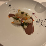 アンティカ オステリア デル ポンテ - イカのインパデッラ　オリーブとアンチョビのソース