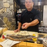 321430995 - 鰹。藁焼き