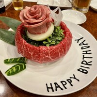 焼肉 スタミナ苑 - 肉ケーキ