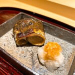 銀座 稲葉 - 秋刀魚の肝焼き