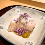 銀座 稲葉 - トロ鰆の炙り刺し