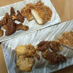 チキンきたむら - 並べてみる。定食とかで出て来たらテンションあがるね。