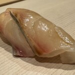 鮨 にし岡 - 縞鰺（鹿児島・甑島 山崎鮮魚店 ）　◎◎